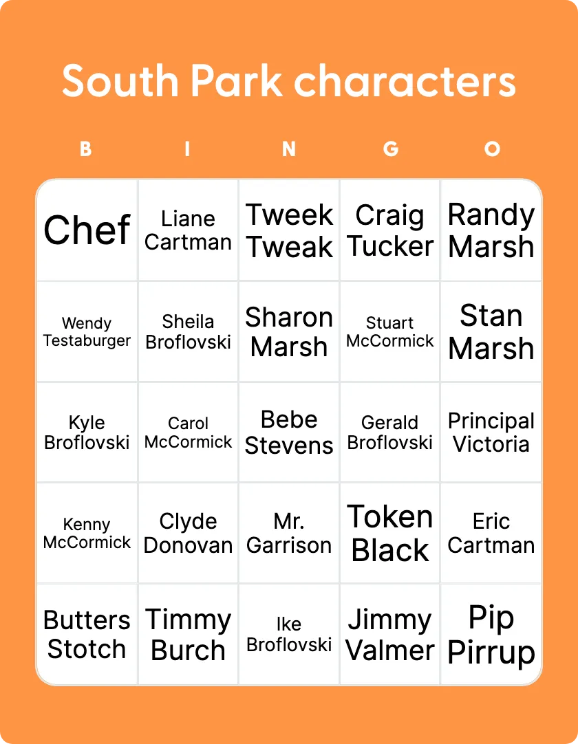 South Park characters