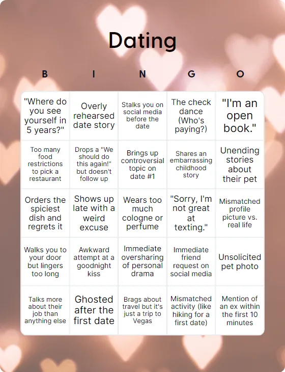 Dating bingo