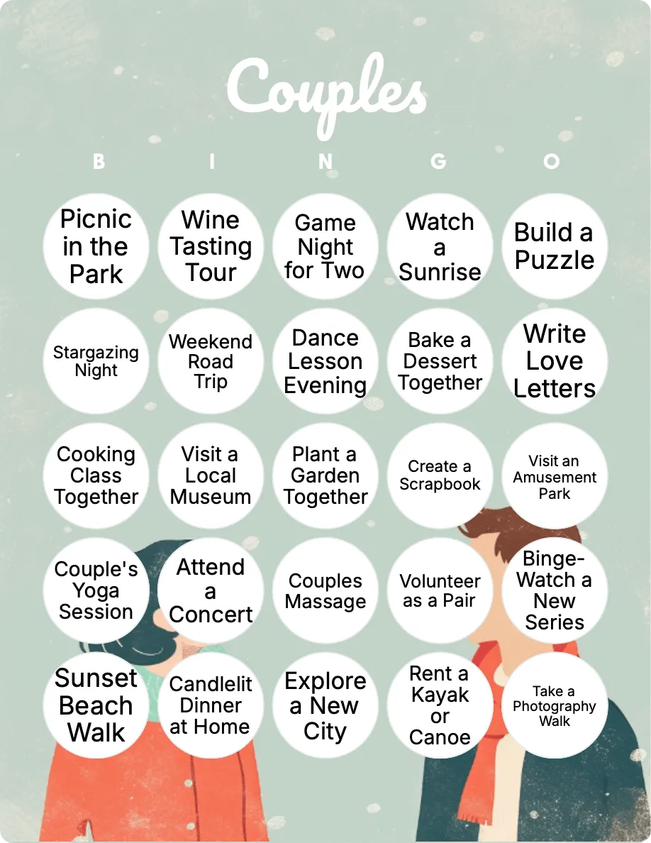 Couples bingo