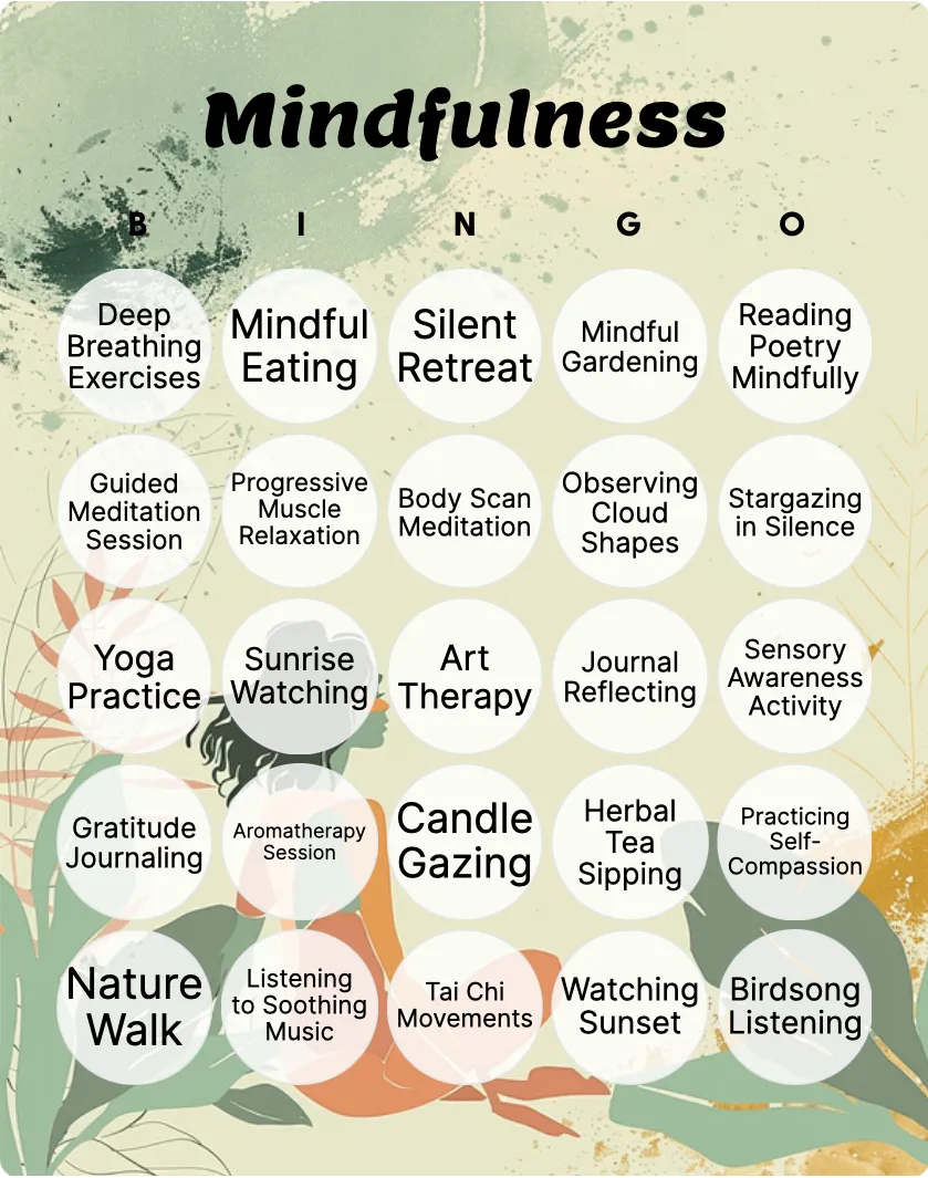 Mindfulness bingo