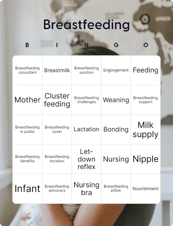 Breastfeeding bingo