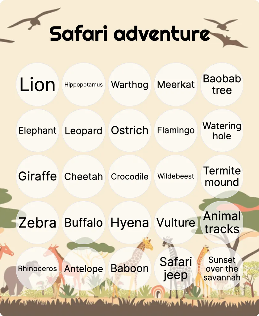 Safari adventure