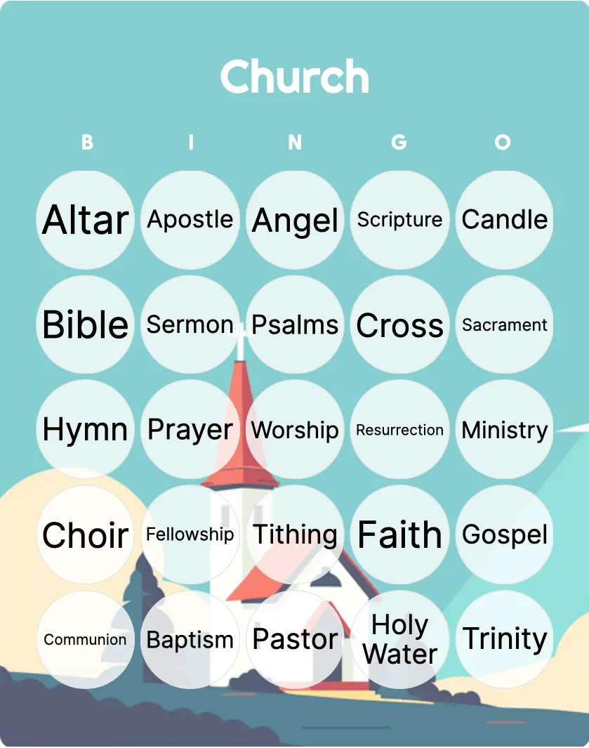 Church Bingo: Printable & Customizable - Bingo Card Creator