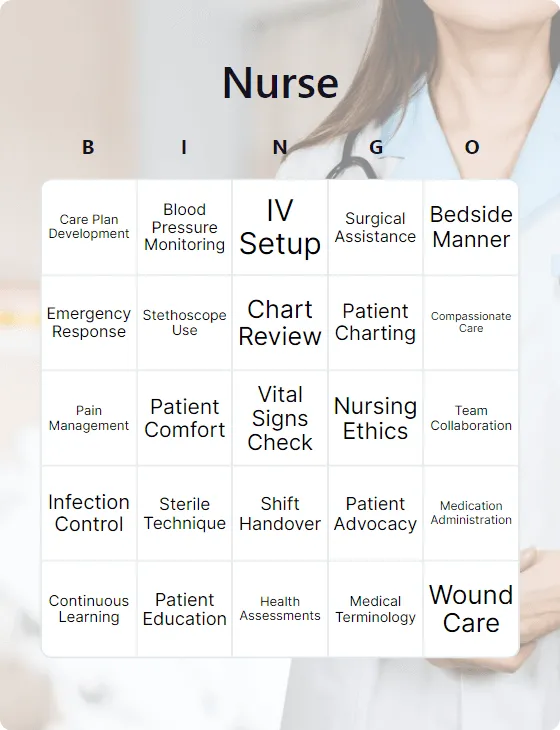 Nurse bingo