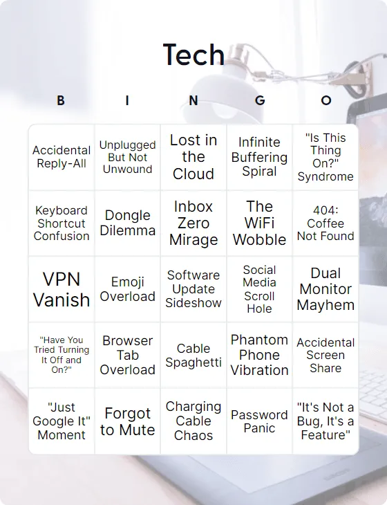 Tech bingo