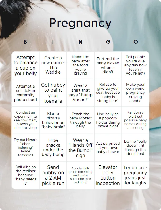 Pregnancy bingo