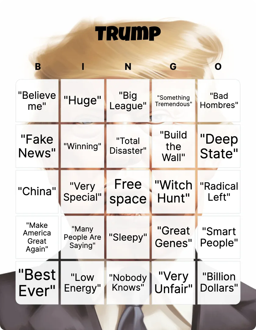 Trump bingo