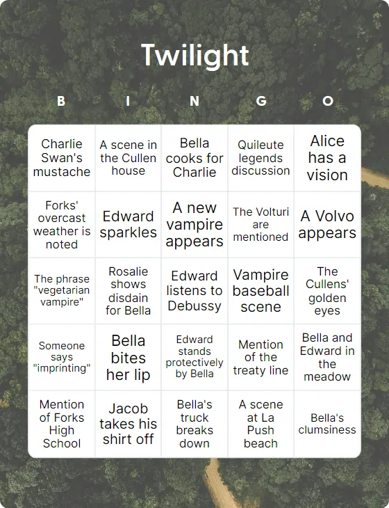 Twilight bingo