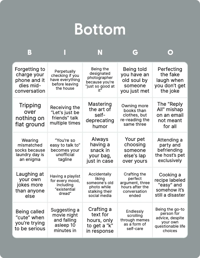 Bottom bingo