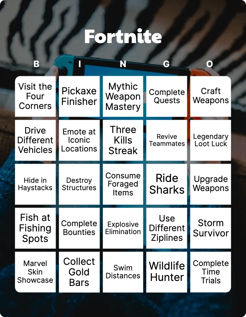 Fortnite bingo