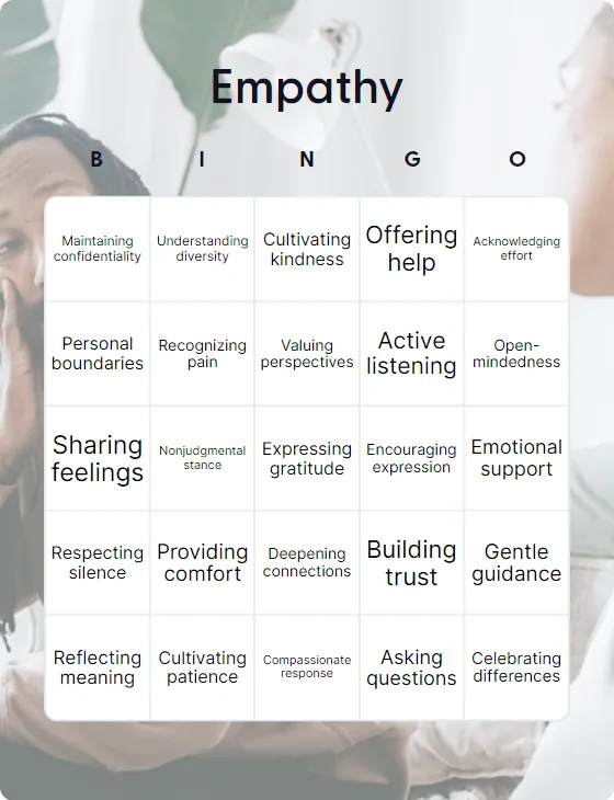 Empathy bingo