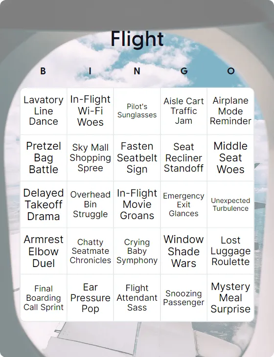 Flight bingo