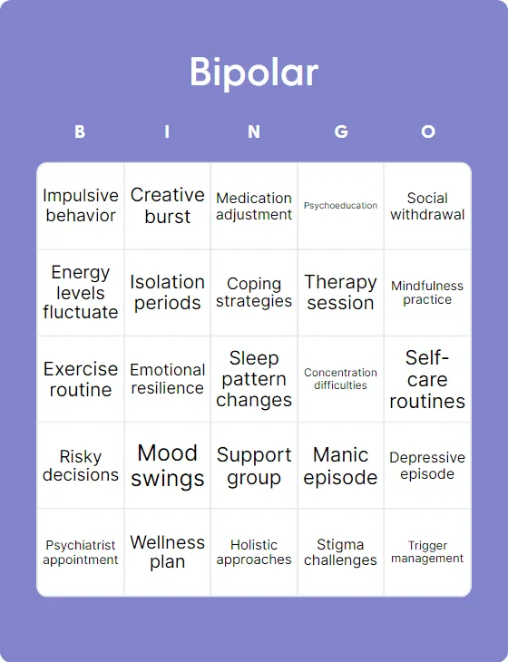 Bipolar bingo