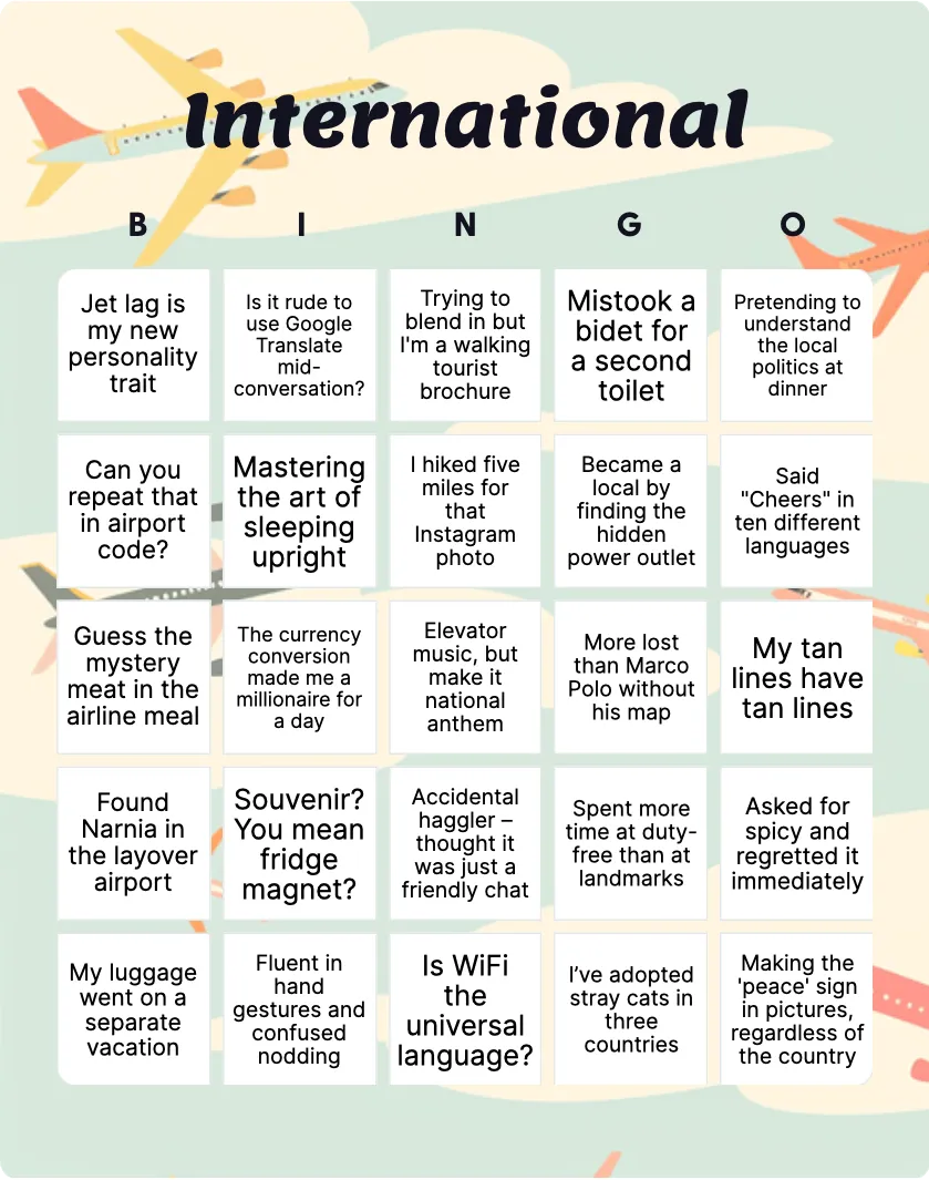 International bingo