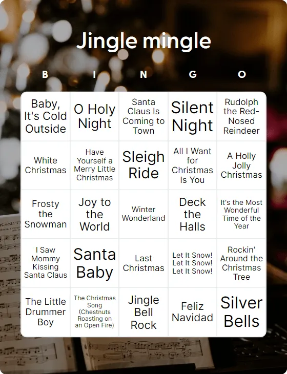 Jingle mingle bingo