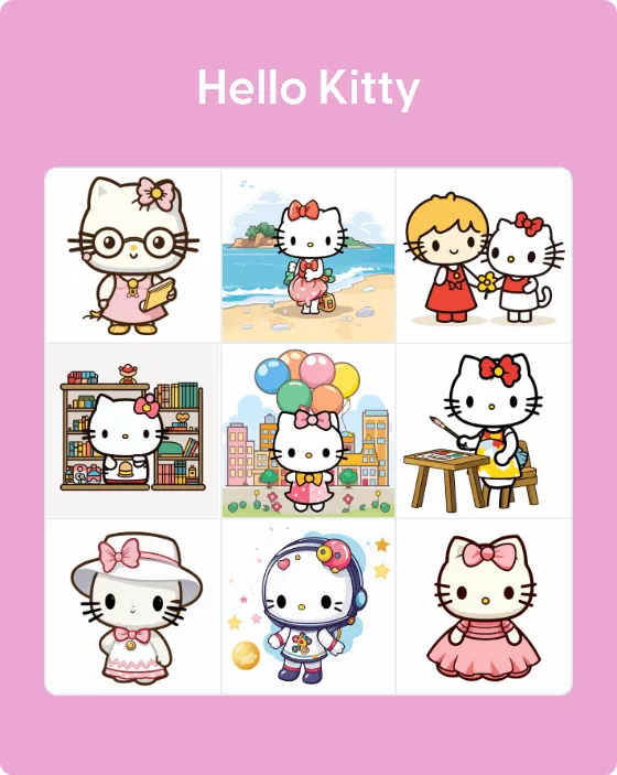 Hello Kitty bingo