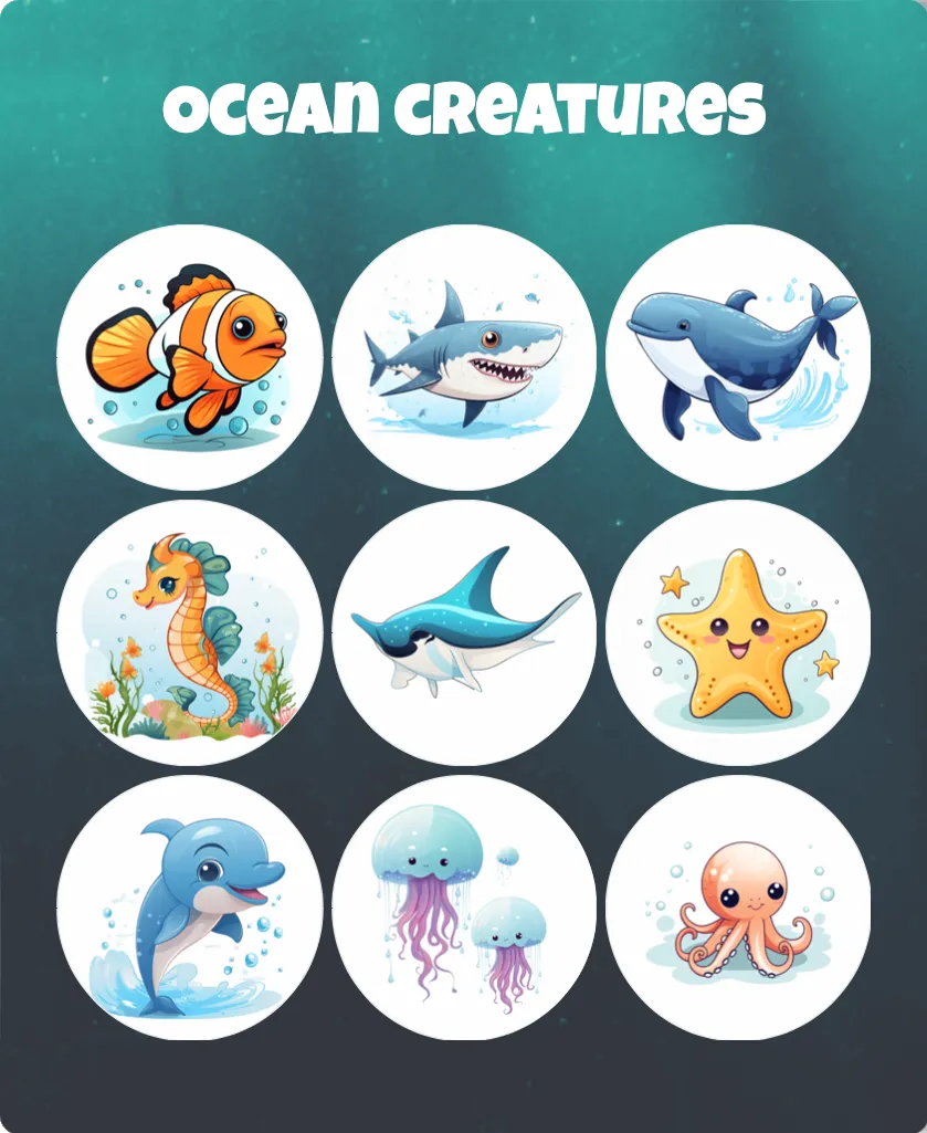 Ocean creatures