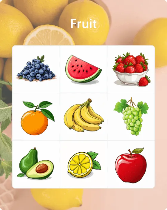 Fruit bingo