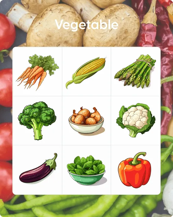 Vegetable bingo