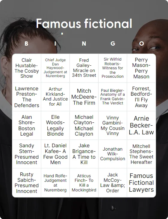 Famous fictional lawyers