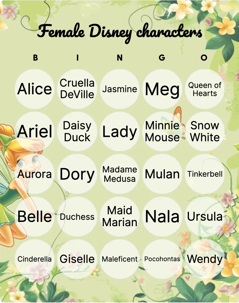 Female Disney characters