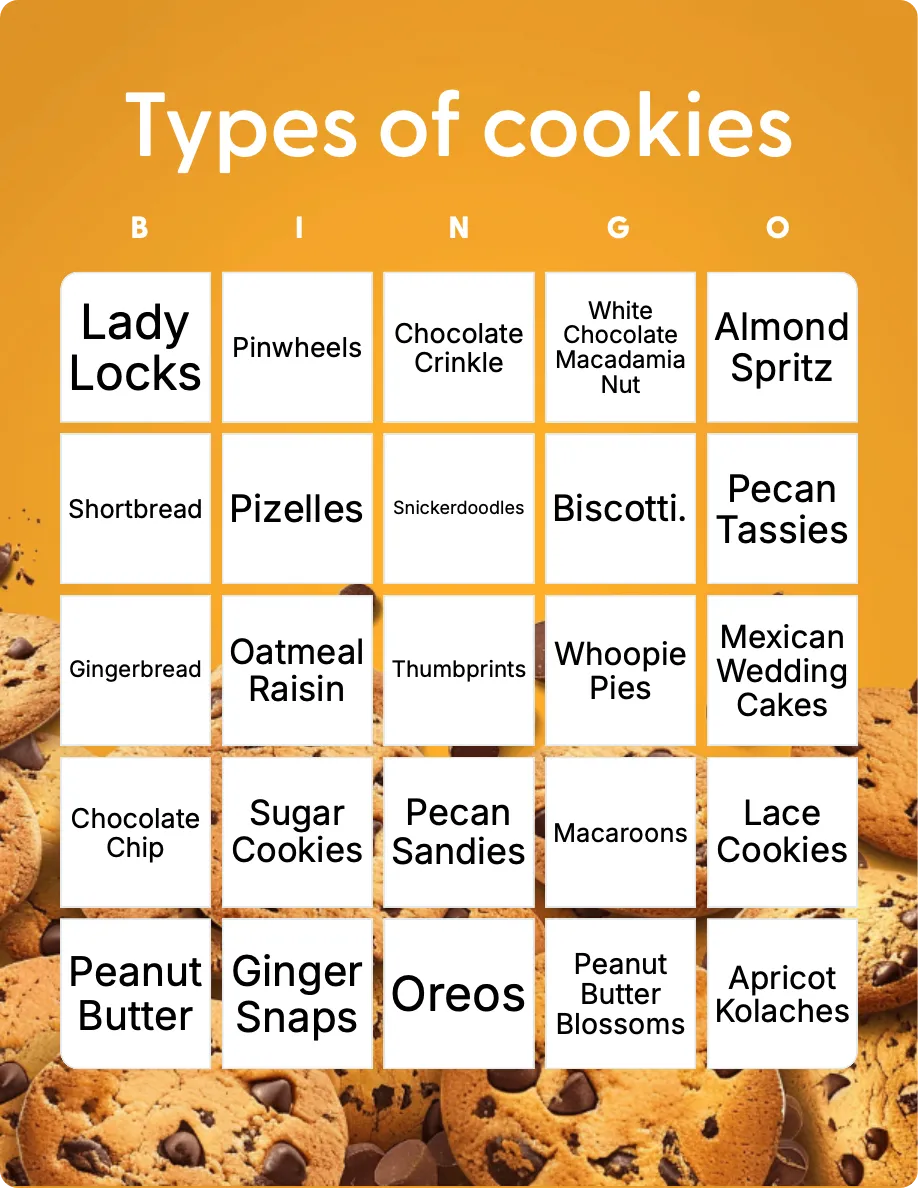 Types of cookies