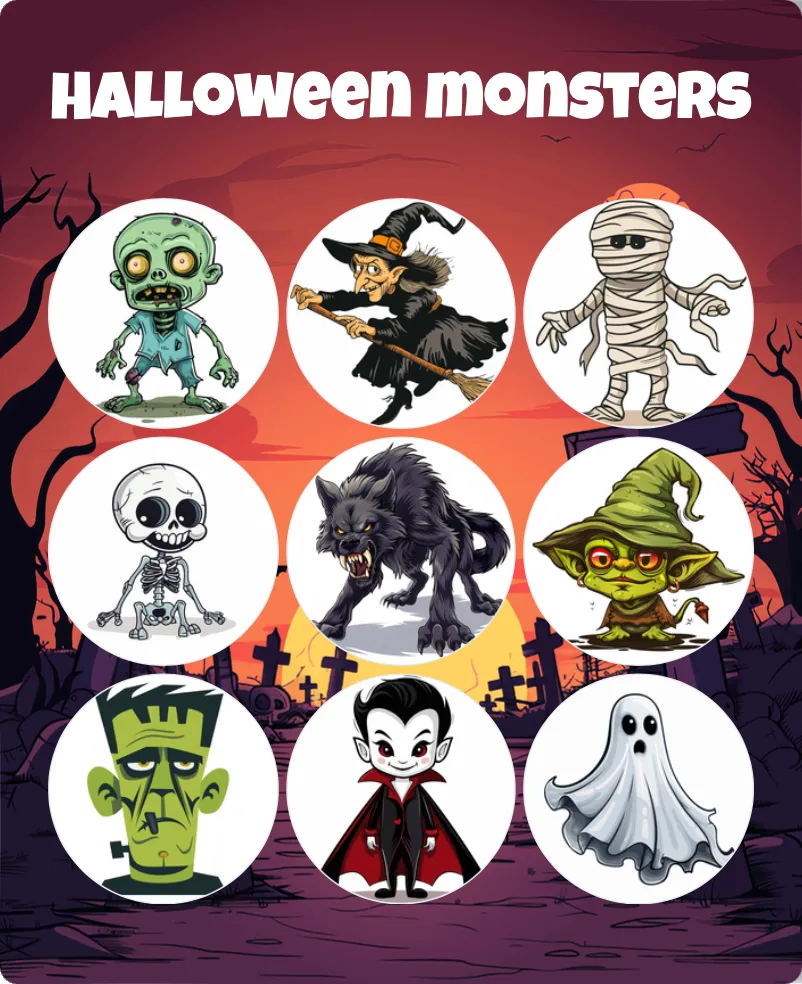 Halloween monsters