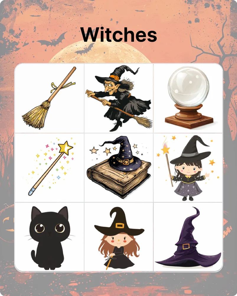 Witches bingo