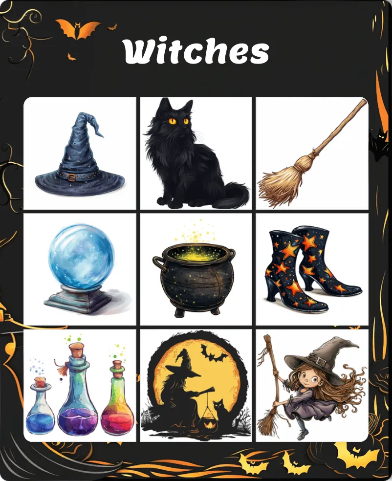 Witches bingo