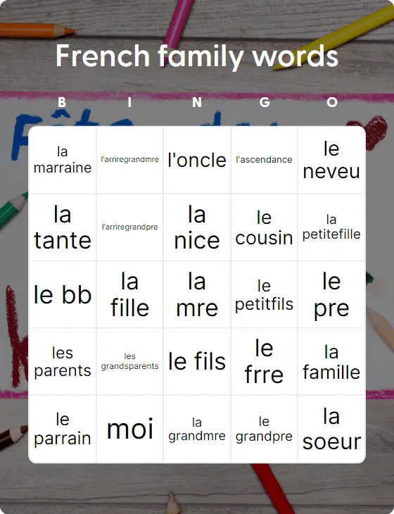French family words