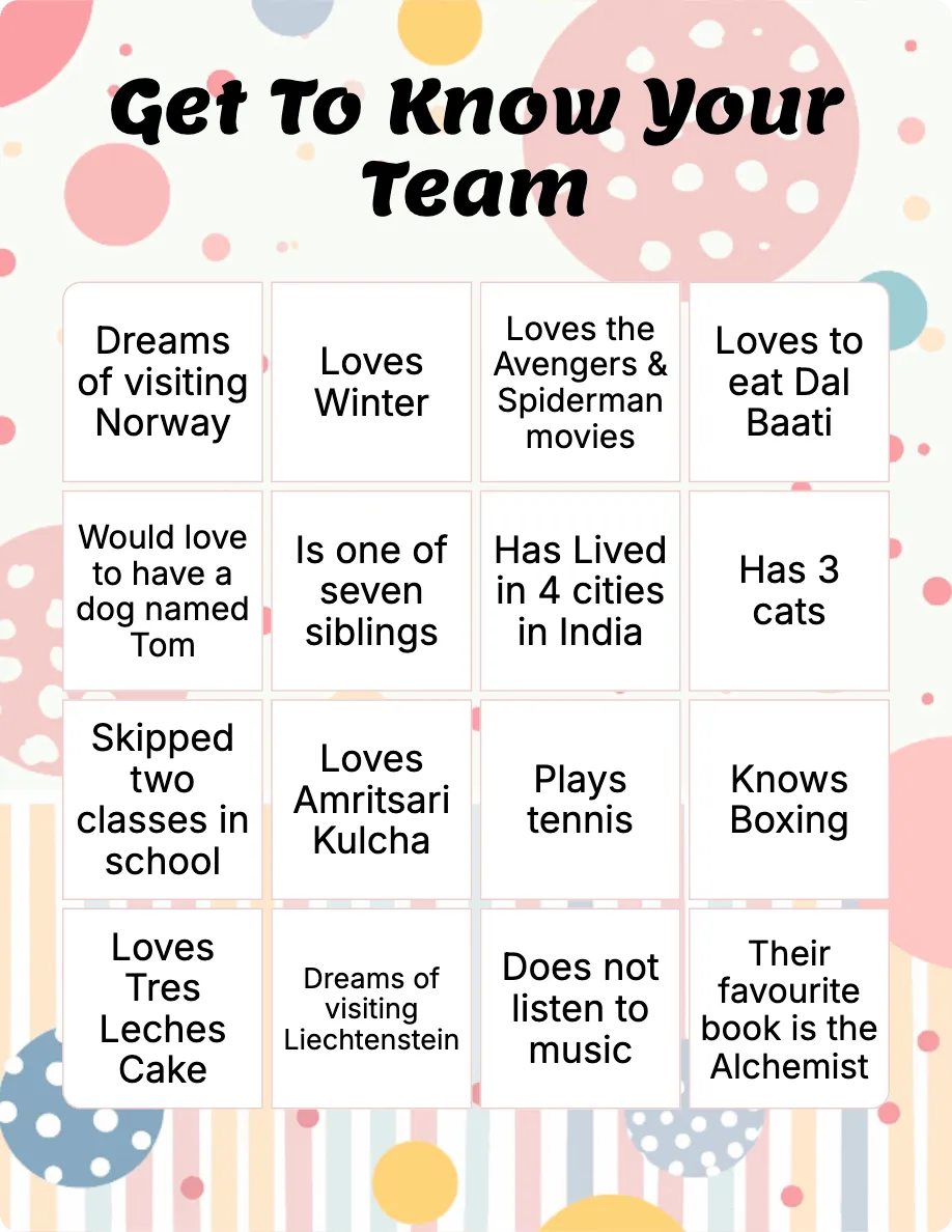 Get To Know Your Team