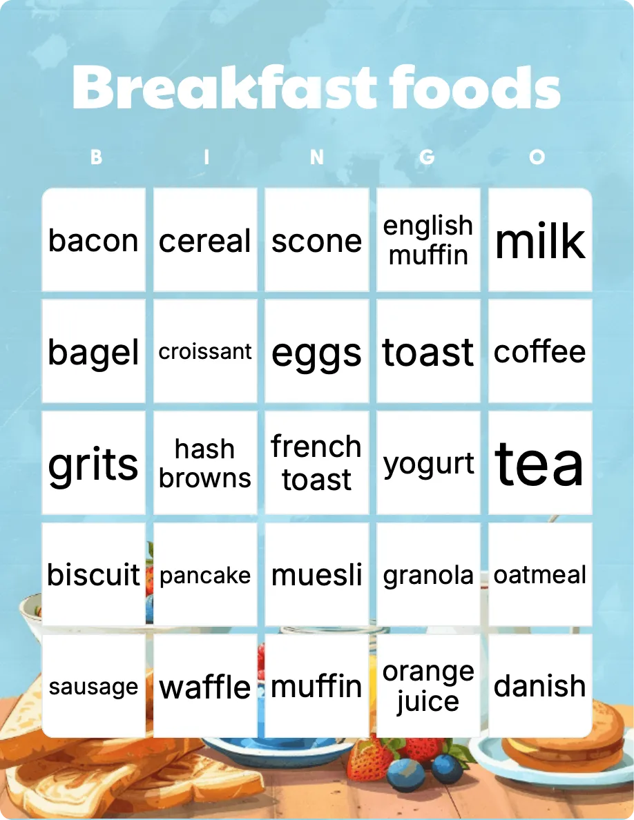 Breakfast foods