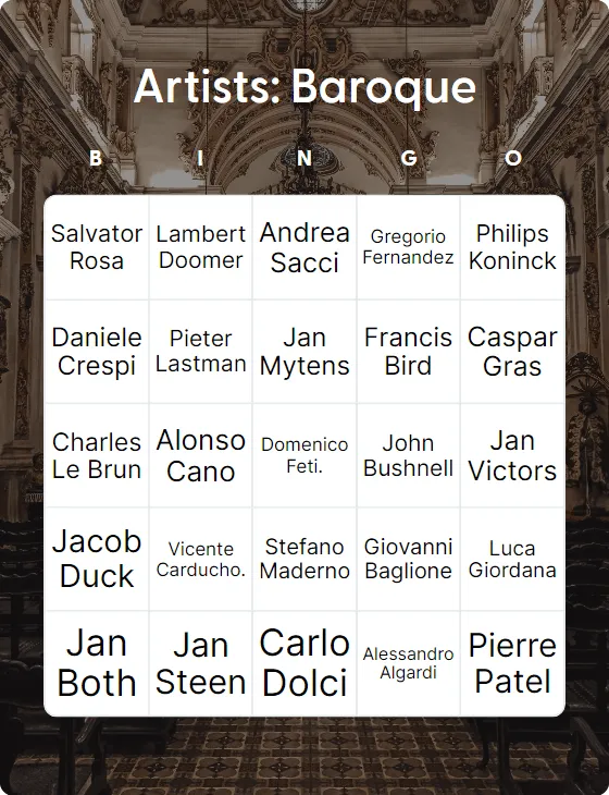 Artists: Baroque
