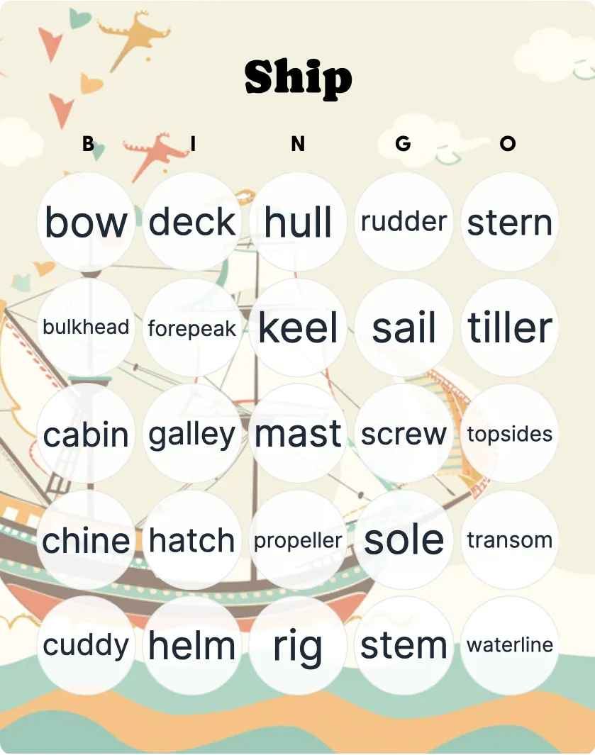 Ship bingo