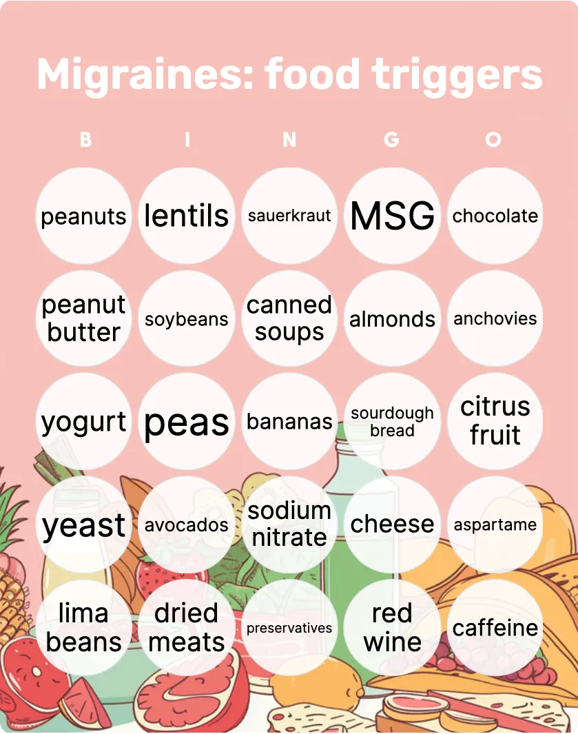 Migraines: food triggers