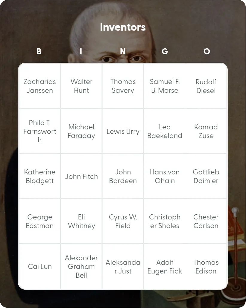 Inventors bingo