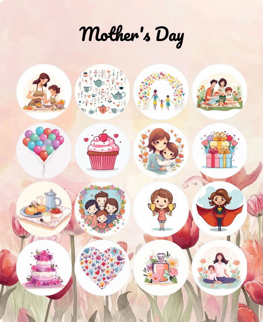 Mother’s Day bingo card template