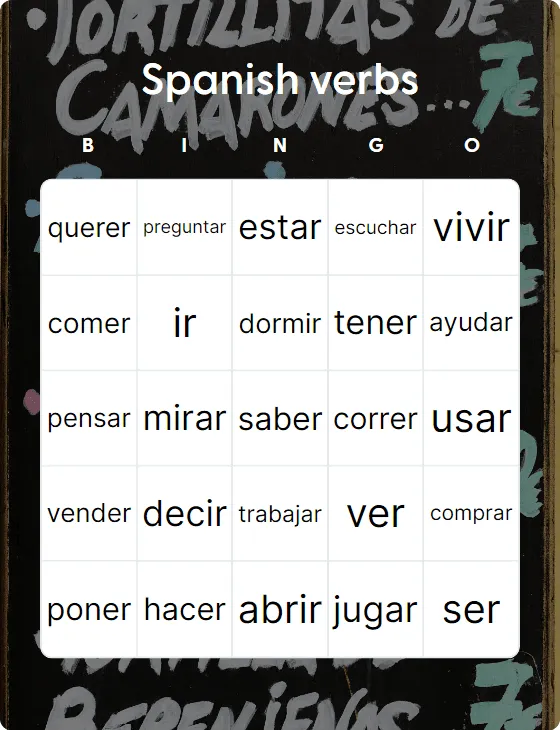 Spanish verbs