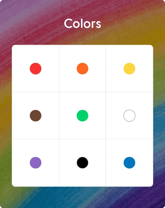 Colors bingo