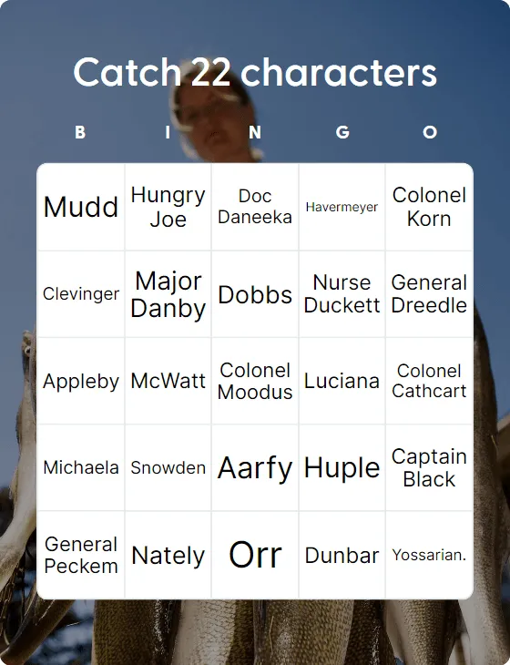 Catch 22 characters