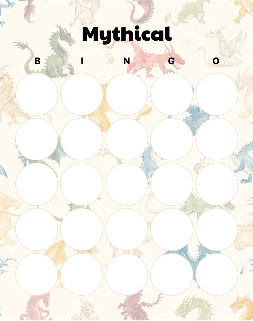 Mythical bingo