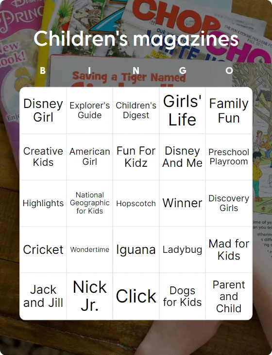 Children&#8217;s magazines