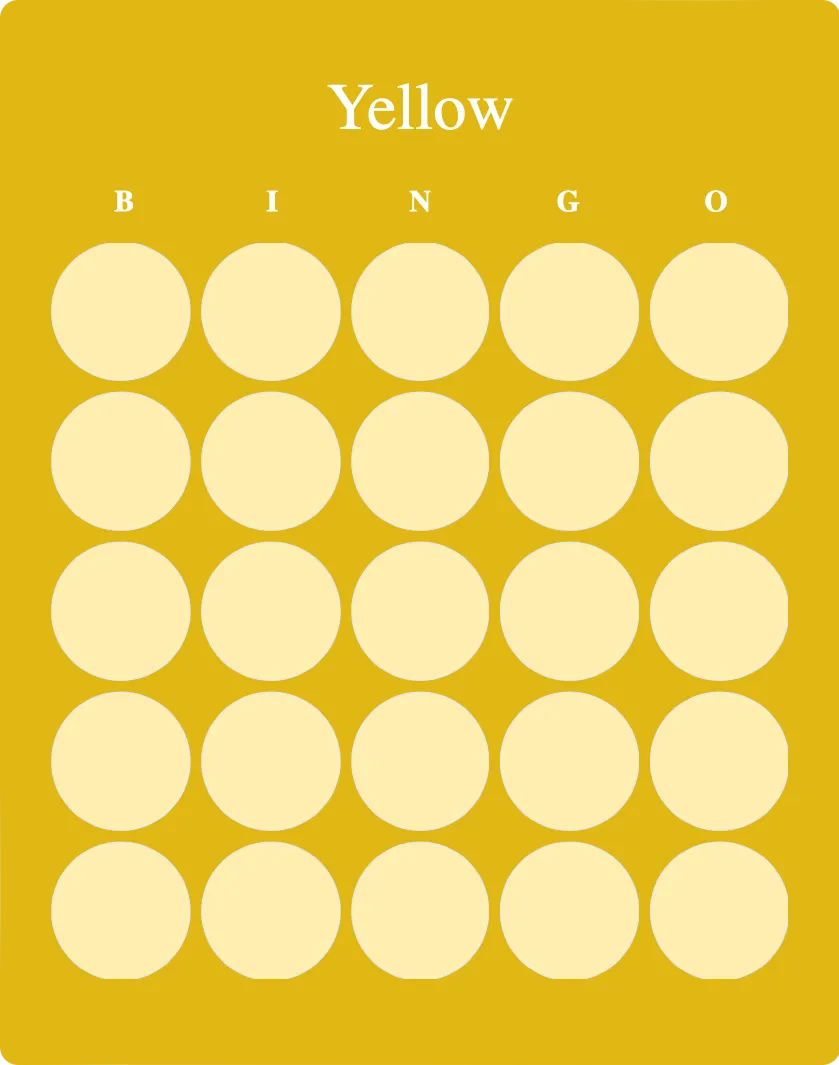 Yellow bingo