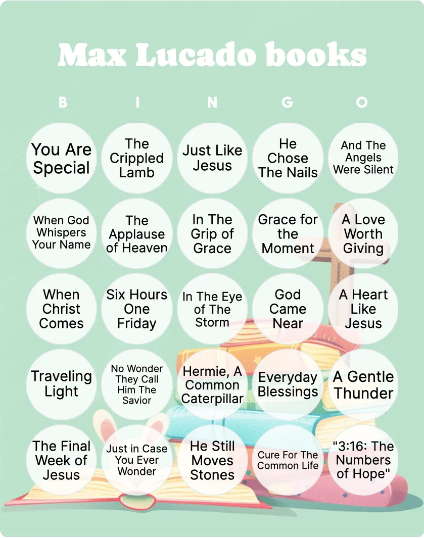 Max Lucado books bingo