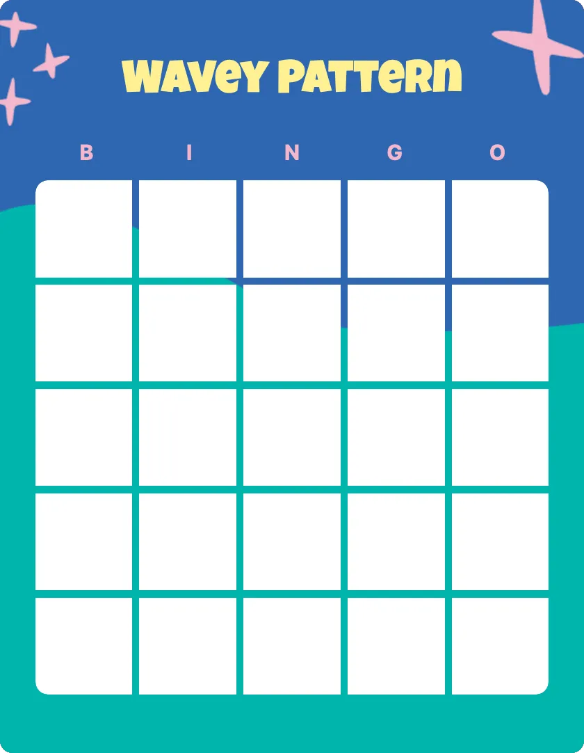 Wavey Pattern bingo