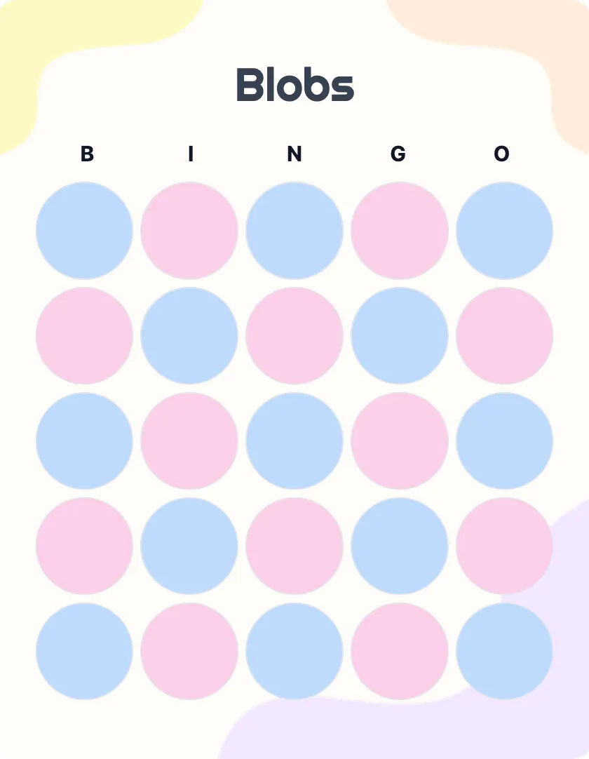 Blobs bingo