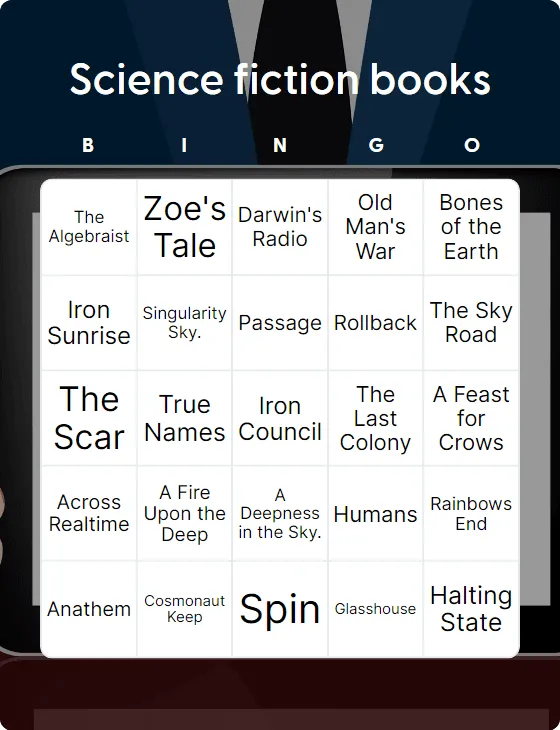 Science fiction books bingo