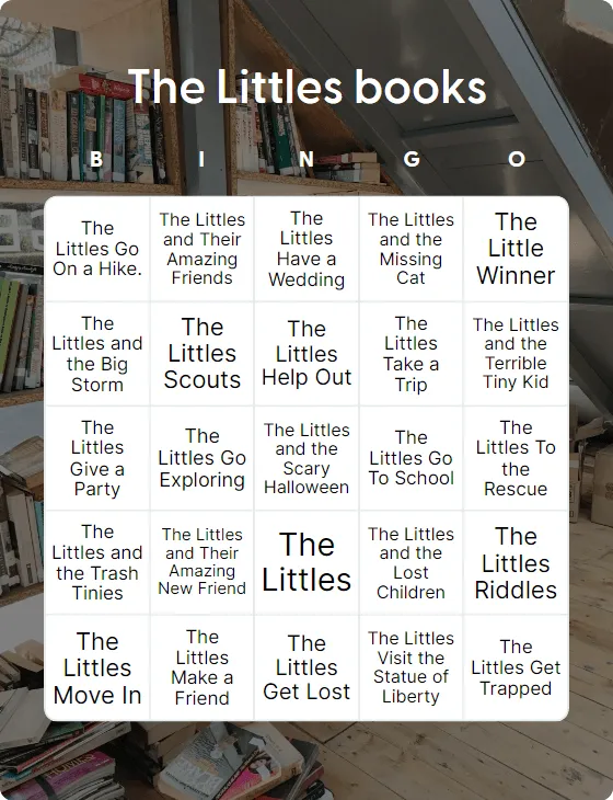 The Littles books bingo