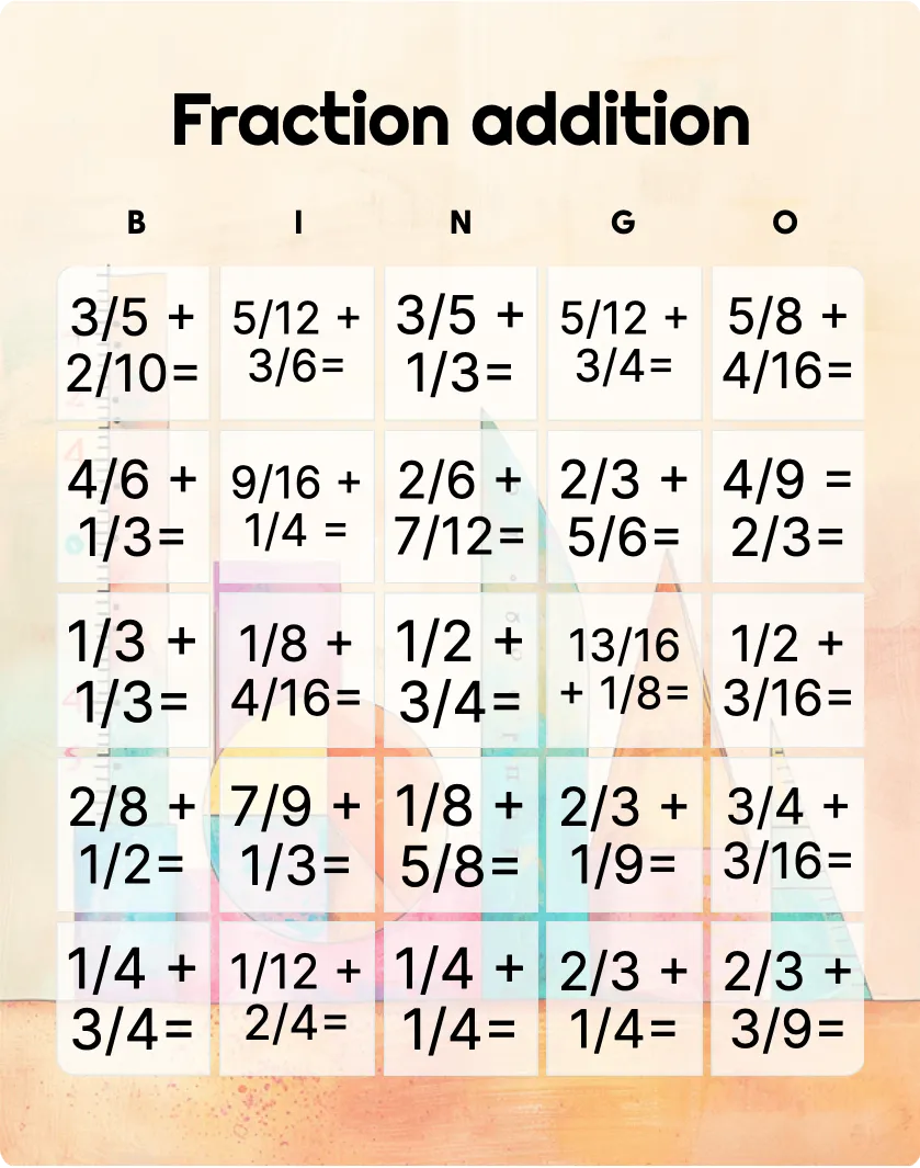 Fraction addition