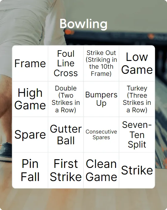 Bowling bingo